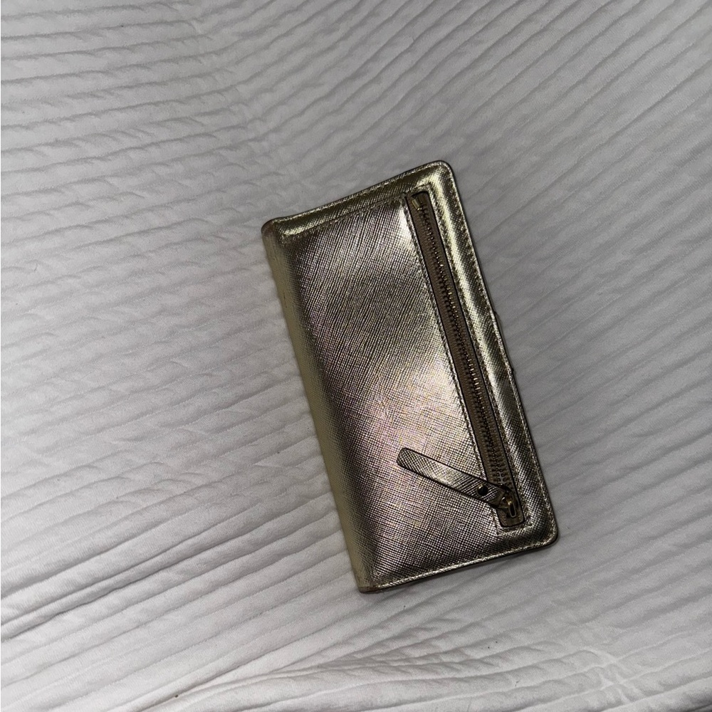 Kate Spade Metallic Gold Key & Card Holder